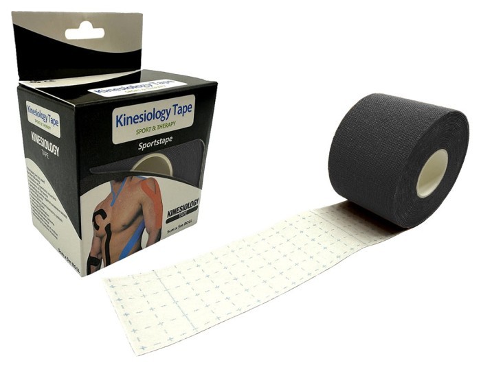 Кинезиологический тейп EasyFit Kinesio черный