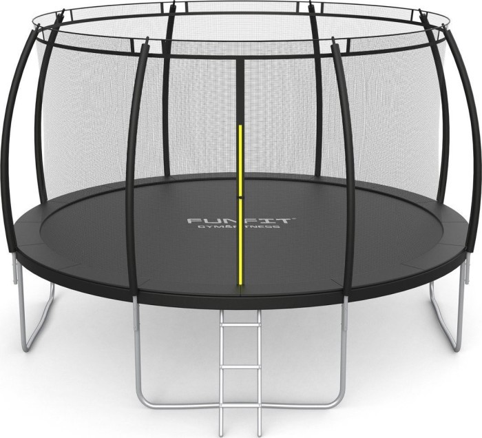 Батут Funfit 3121 с наружной сеткой 12 футов 374 см черный