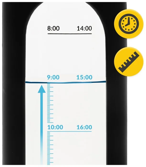 Бутылка для воды спортивная 4FIZJO 1000 мл стеклянная Black (P-5905973403917)
