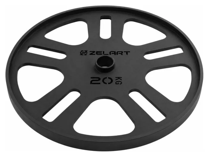 Стальные диски для становой тяги Deadlift Pulling Weight Plates Zelart TA-6992-20 20кг черный