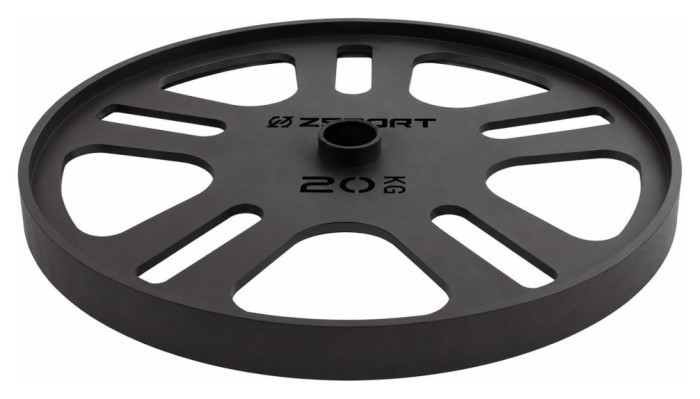 Стальные диски для становой тяги Deadlift Pulling Weight Plates Zelart TA-6992-20 20кг черный