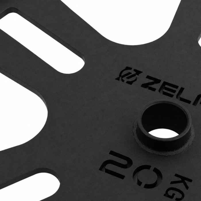 Стальные диски для становой тяги Deadlift Pulling Weight Plates Zelart TA-6992-20 20кг черный