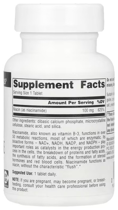Niacinamide B-3 100 mg - 100 tabs (Пошкоджена пломба)