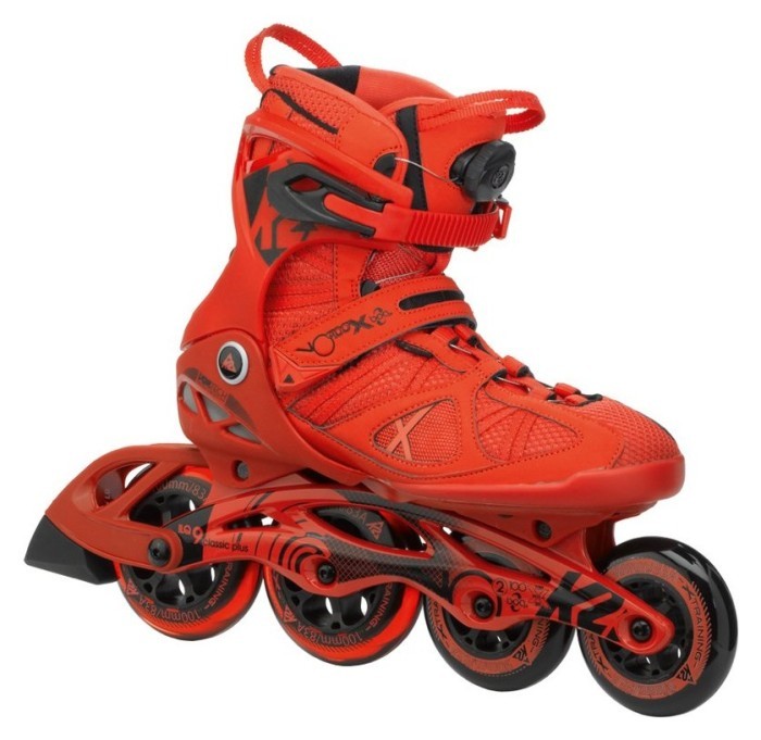 Роликовые коньки для взрослых K2 VO2 100 X BOA M 44 (10.5US) 285мм Red/black (3050006)