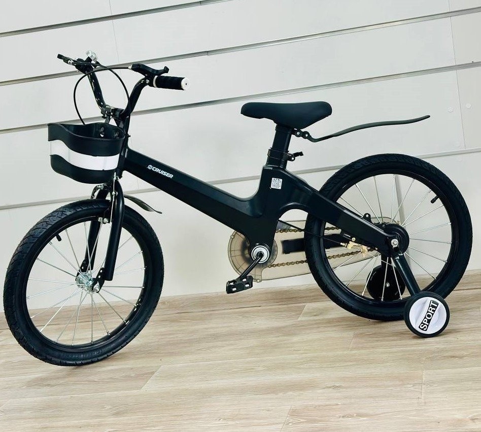 Велосипед M02 (12") black (Чорний), укр, укр