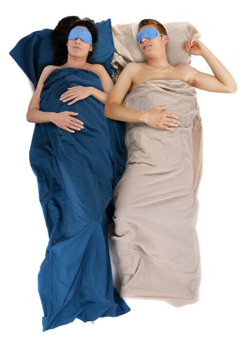 Подкладка для спального мешка Naturehike NH15S012-D, хлопок, синий