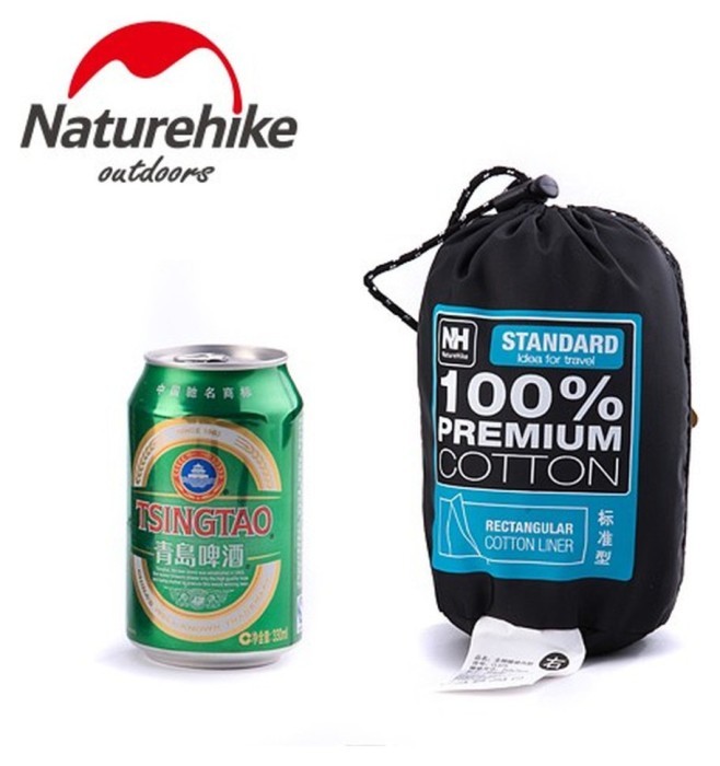 Подкладка для спального мешка Naturehike NH15S012-D, хлопок, синий