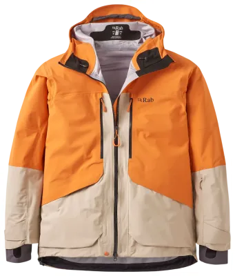 Мембранная женская куртка Rab Bigline Jacket Wmns, Dark Melba/Dark Pebble, 12