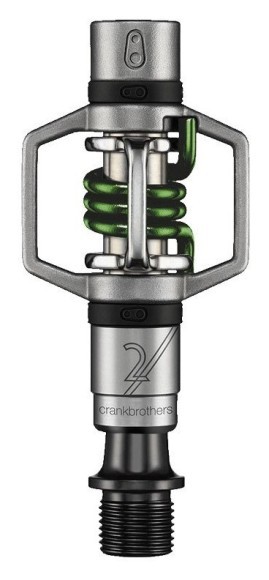 Педалі для велосипеда Crankbrothers EGGBEATER 2 Silver/green (15985), укр