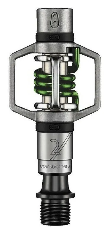 Педалі для велосипеда Crankbrothers EGGBEATER 2 Silver/green (15985) (зелений, сріблястий)