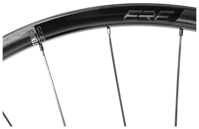Колесо пров. + задн. 28" ERE TENACI GT25 CARBON, Gravel, 100x12/142x12, CL, MS12, tubeless, чорний сатин