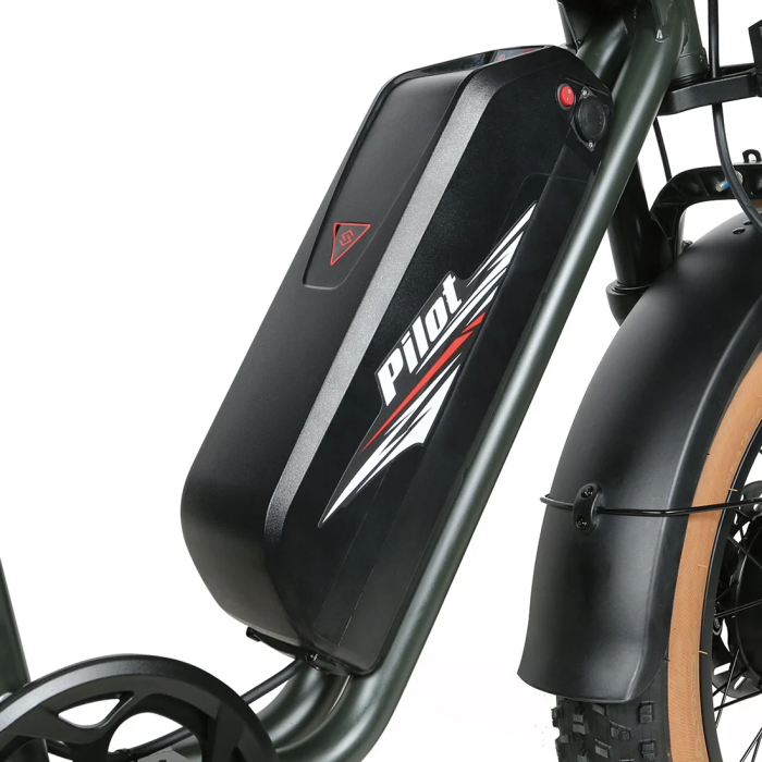 Электровелосипед SAMEBIKE M20 III (2000 Вт; 36 А*ч; 48 В), колеса 20", с ручкой газа, зеленый