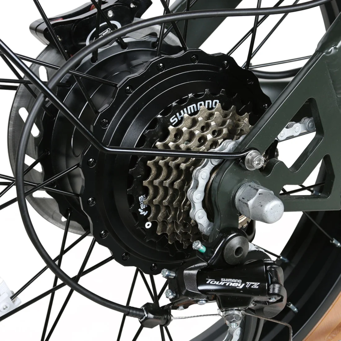 Электровелосипед SAMEBIKE M20 III (2000 Вт; 36 А*ч; 48 В), колеса 20", с ручкой газа, зеленый