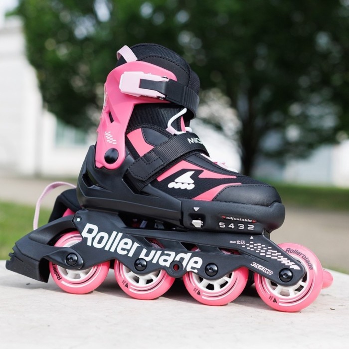 Ролики Rollerblade Microblade black-pink (тест)