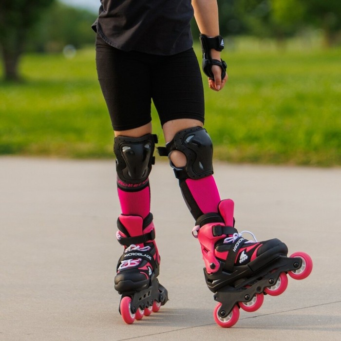 Ролики Rollerblade Microblade black-pink (тест)