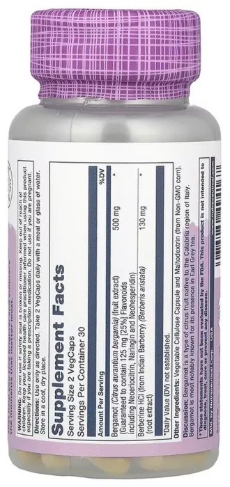 Bergamot Advanced Formula 500mg - 60 vcaps