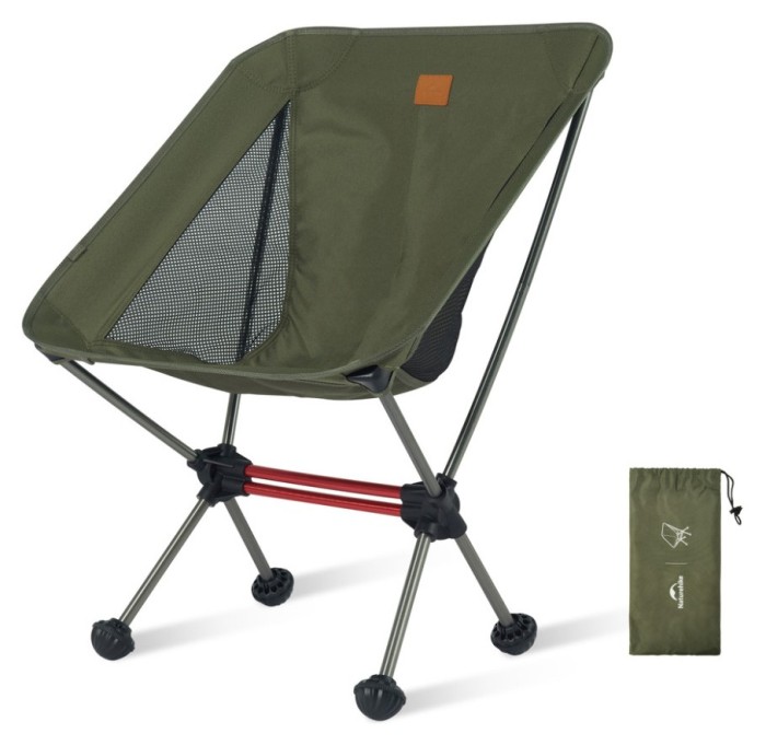 Стул складной ультралегкий Naturehike Stellaluna L01 CNK2350JJ017, алюминий, оливковый