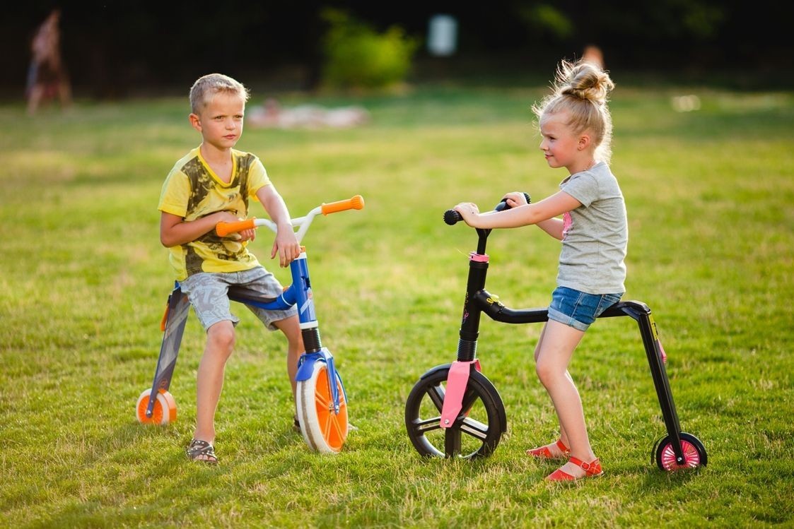 Самокат трансформер Scoot and Ride Highway gangster White/Green/Blue, укр, укр