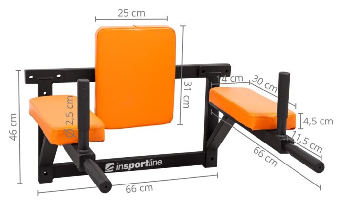 Брусья настенные inSPORTline RK120, красные