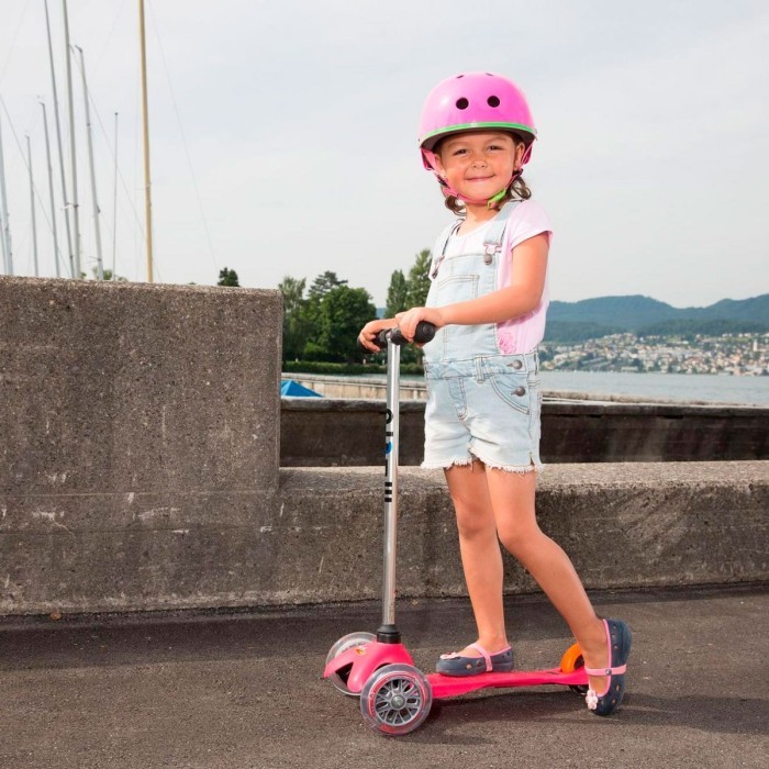 Самокат MICRO серії "Mini Classic" - РОЖОВИЙ (до 50 kg, 3-х колісний), укр, укр