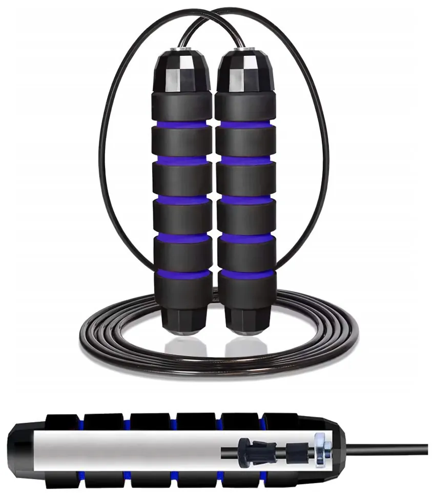 Скакалка швидкісна для кросфіту Cornix Speed Rope Classic XR-0147 Black/Blue (LFXR-0147)
