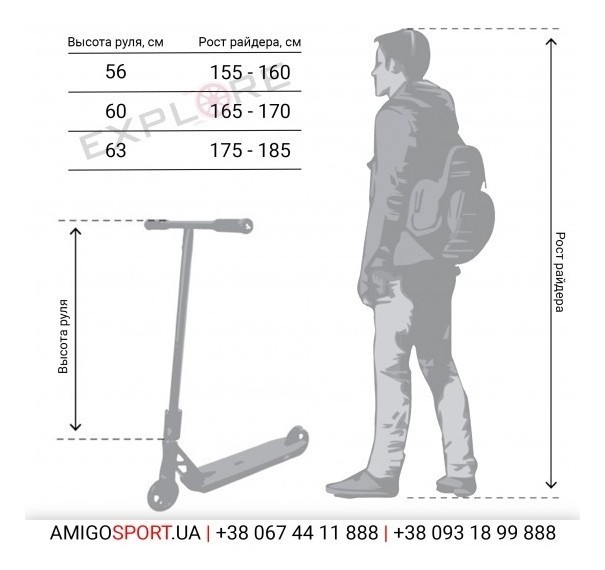 Трюковий Трюковый самокат Amigo Explore STREET SUPER