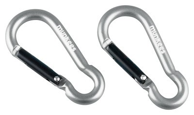 Munkees 3235 карабины Pear 5 mm x 50 mm 2-Pack grey