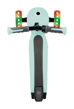 Електросамокат GLOBBER серії E-MOTION 4 пастельно-м'ятний, колеса з підсвіткою, 50кг, 6+, 3 колеса, укр, укр