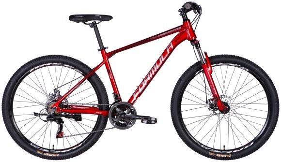 Велосипед AL 27.5" Formula MOTION DD FR рама-18" червоно-сріблястий 2025, укр