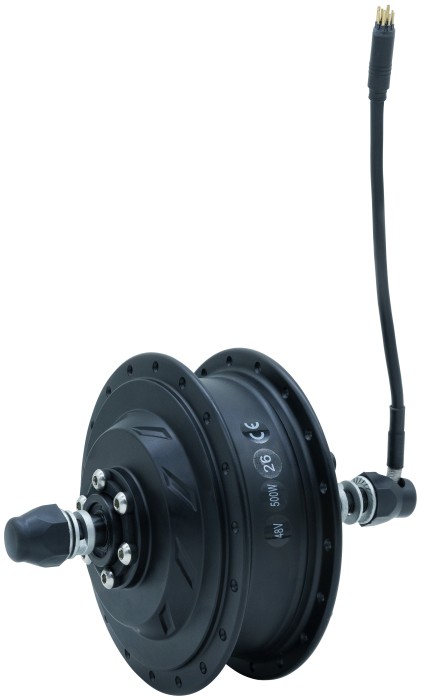 Мотор 26-29" редукторний 330 об/хв 48B 500Вт передній 36H . 150мм 12G чорний з лого GP G104F, укр, укр