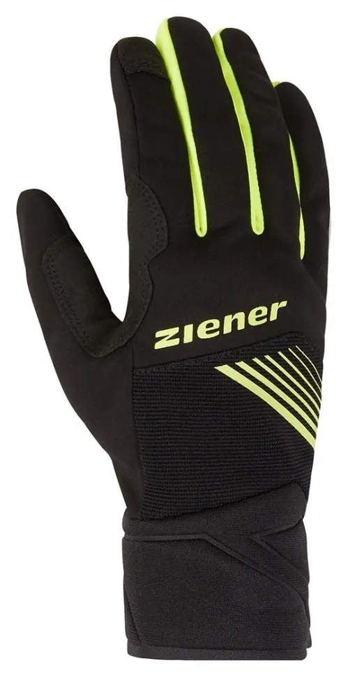 Ziener велоперчатки Dirich Touch black-poison yellow 10 (10)