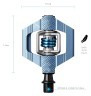 Педалі для велосипеда Crankbrothers CANDY 3 Slate blue (16176) O, укр Фото - 1