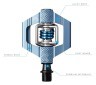 Педалі для велосипеда Crankbrothers CANDY 3 Slate blue (16176) O, укр Фото - 2