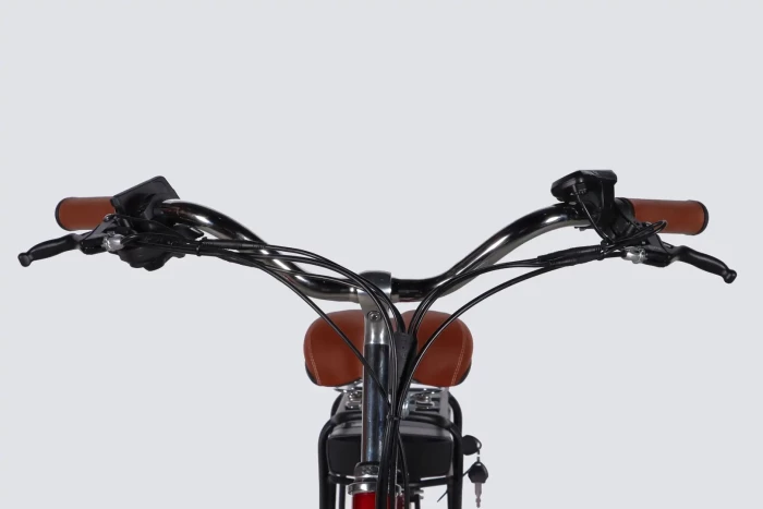 Велосипед з електроприводом 26" AL Dorozhnik eRUBY DD FR рама-17" 48B 15А*г 500Вт бордовий 2026