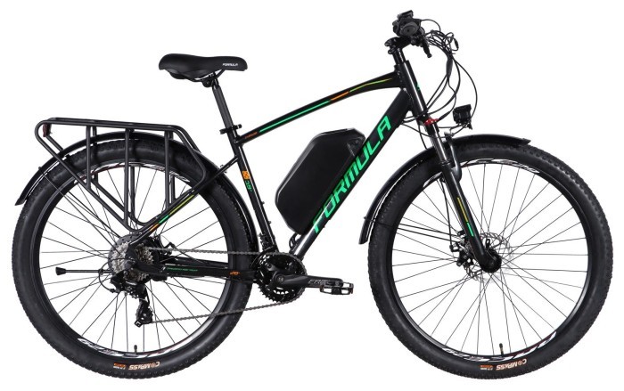 Велосипед уцененный с электроприводом 29" AL Formula eCURSOR MAN DD CS рама-19" 48B 17.5А*ч 500Вт черно-зеленый 2026