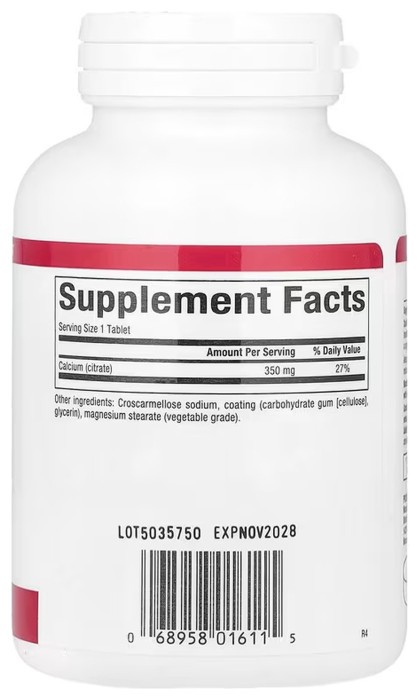 Calcium Citrate 350mg - 90 tabs