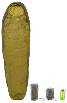 Спальный мешок Pinguin Tramp (11/7°C), 195 см - Right Zip, Khaki (PNG 237443) 2020