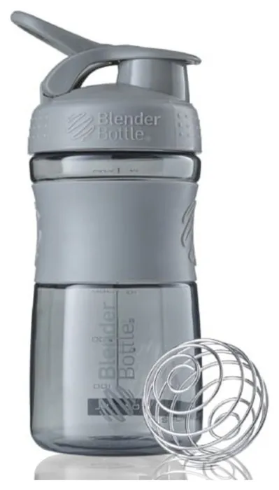 Шейкер спортивний (пляшка) BlenderBottle SportMixer Flip 20oz/590ml Grey