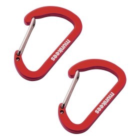 Munkees 3251 карабин Flat Wiregate 4 mm x 40 mm (пара) red