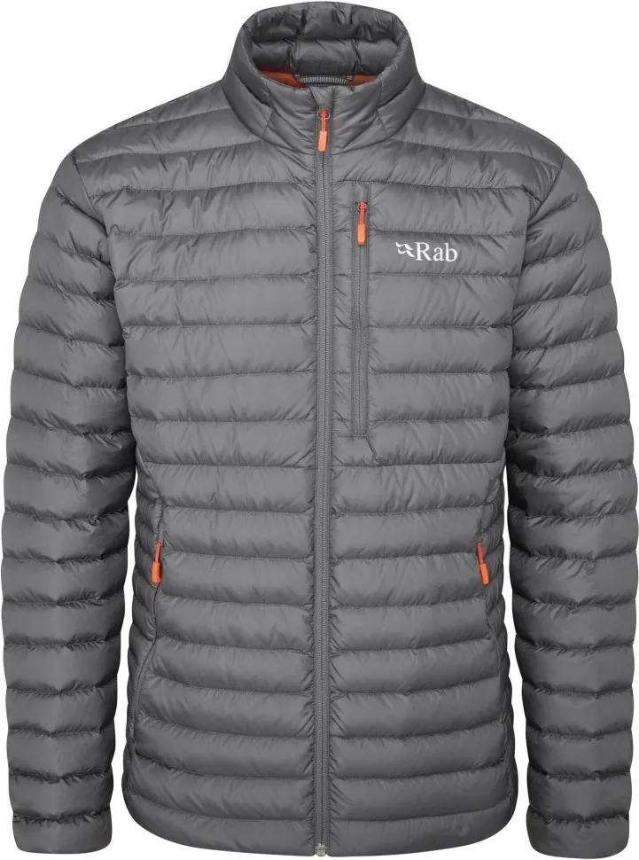 Чоловічий легкий пуховик Rab Microlight Jacket, Graphene (M)