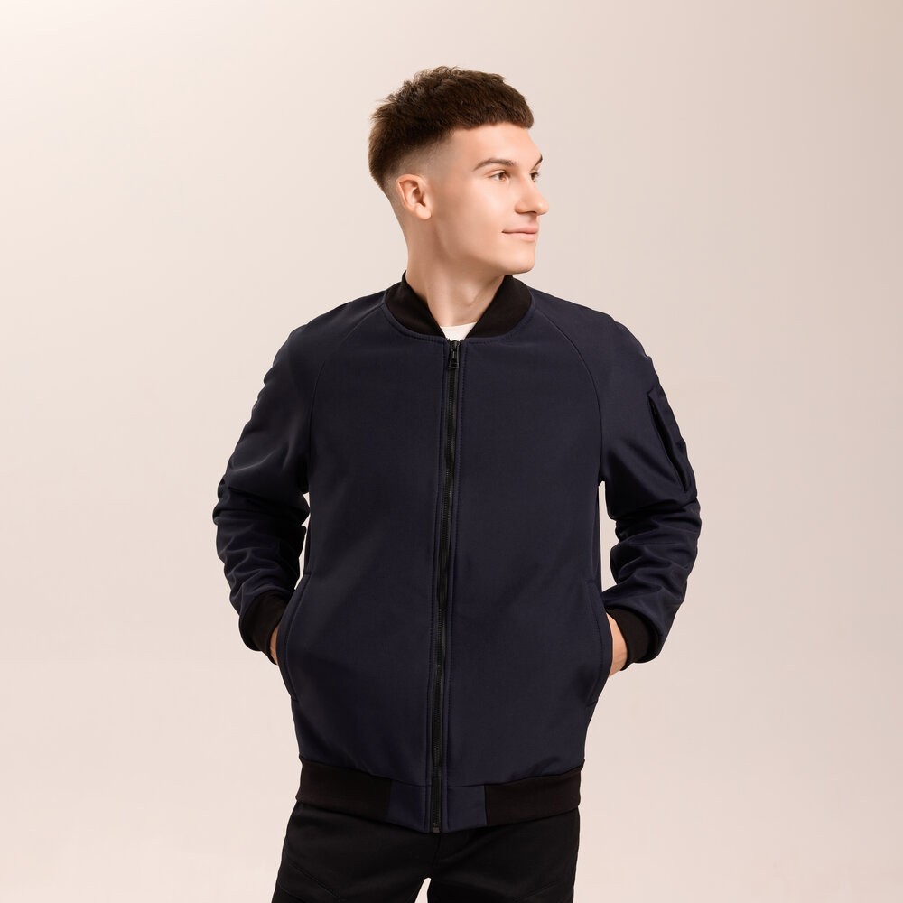 Бомбер Pobedov Thunder Темно-синій XL OWbb3 167XLdb, укр, укр