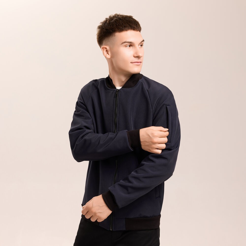 Бомбер Pobedov Thunder Темно-синій XL OWbb3 167XLdb, укр, укр