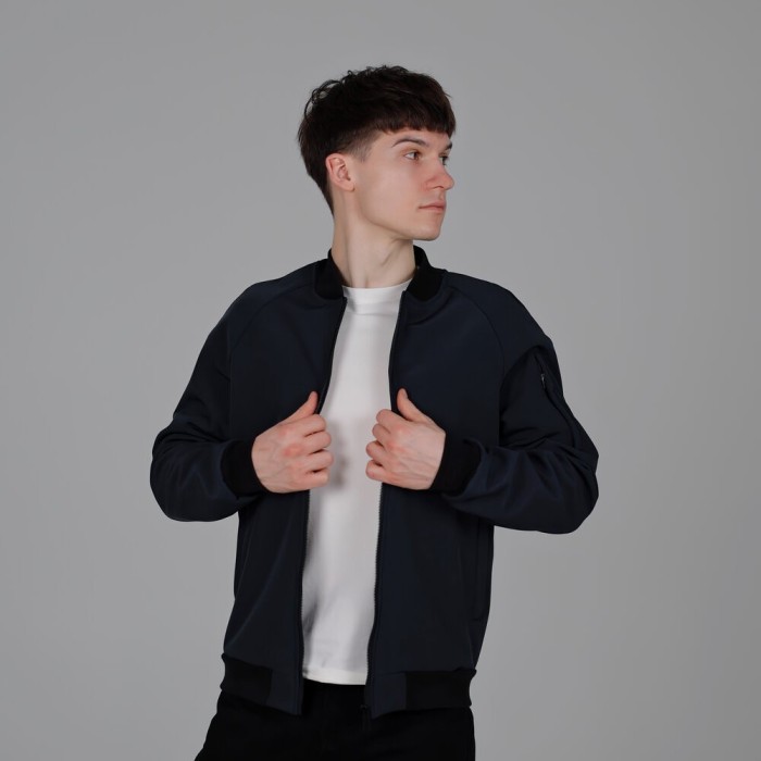 Бомбер Pobedov Thunder Темно-синий XL OWbb3 167XLdb