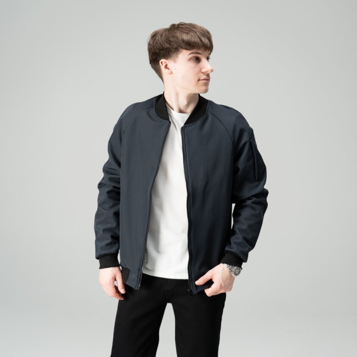 Бомбер Pobedov Thunder Темно-синий XL OWbb3 167XLdb