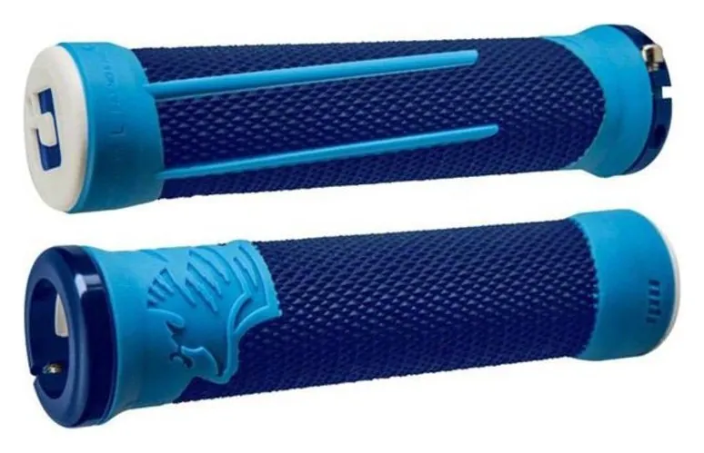 Гріпси ODI AG-2 Blue/Lt blue w/ Blue clamps (сині з синіми замками) (OBOD_D35A2UL-U)