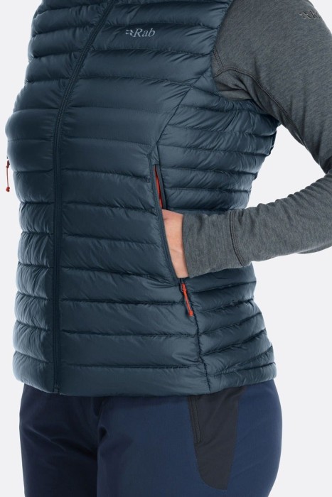 Жилет жіночий Rab Microlight Vest Wmns, Steel