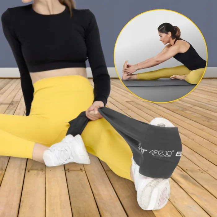 Стрічка-еспандер для спорту та реабілітації 4FIZJO Flat Band 30 м 12-15 кг Black (P-5907739311207)