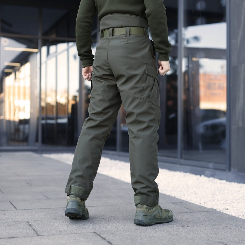 Зимові чоловічі хакі штани Pobedov Fight. Утеплені чоловічі штани зимові хакі, укр, укр