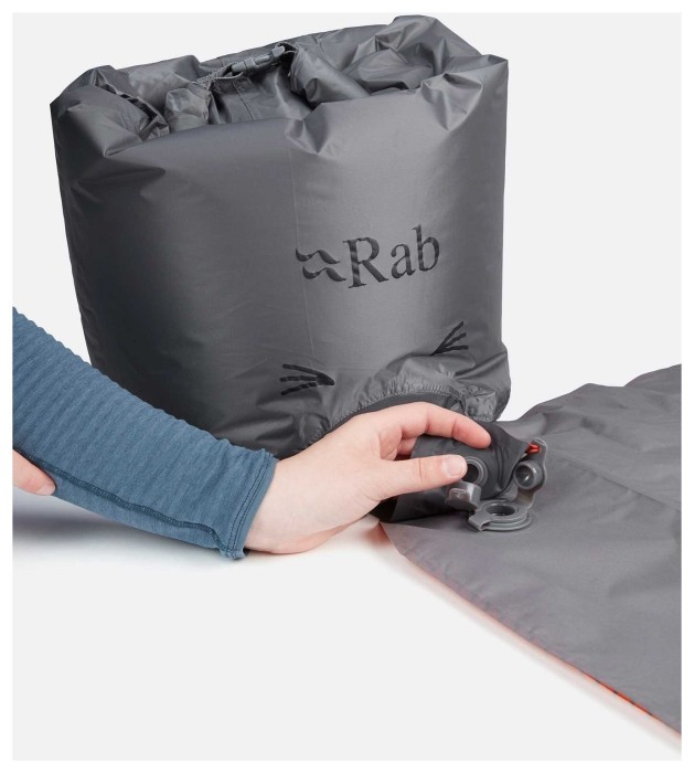 Килимок надувний Rab Stratosphere 5.5, Regular, 183x51x8см, Graphene