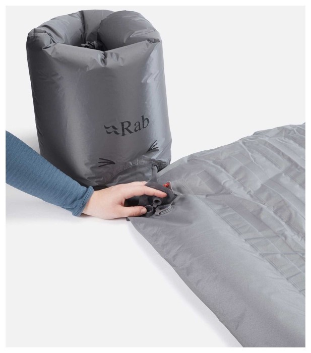 Килимок надувний Rab Stratosphere 5.5, Regular, 183x51x8см, Graphene